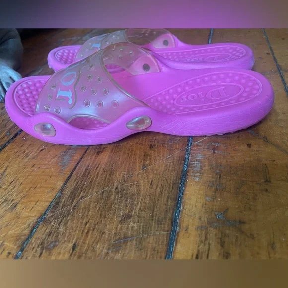 Vintage DIOR y2k 2000s Pink Slide Sandals 38 7.5 women’s - Picture 5 of 9